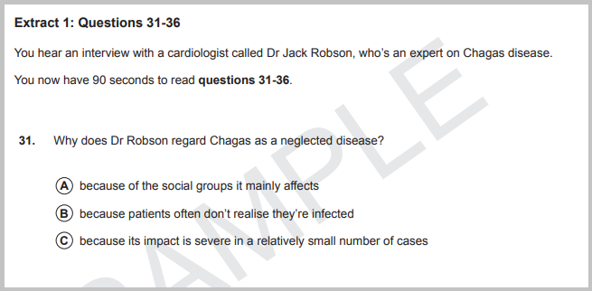 OET Listening Sample Question